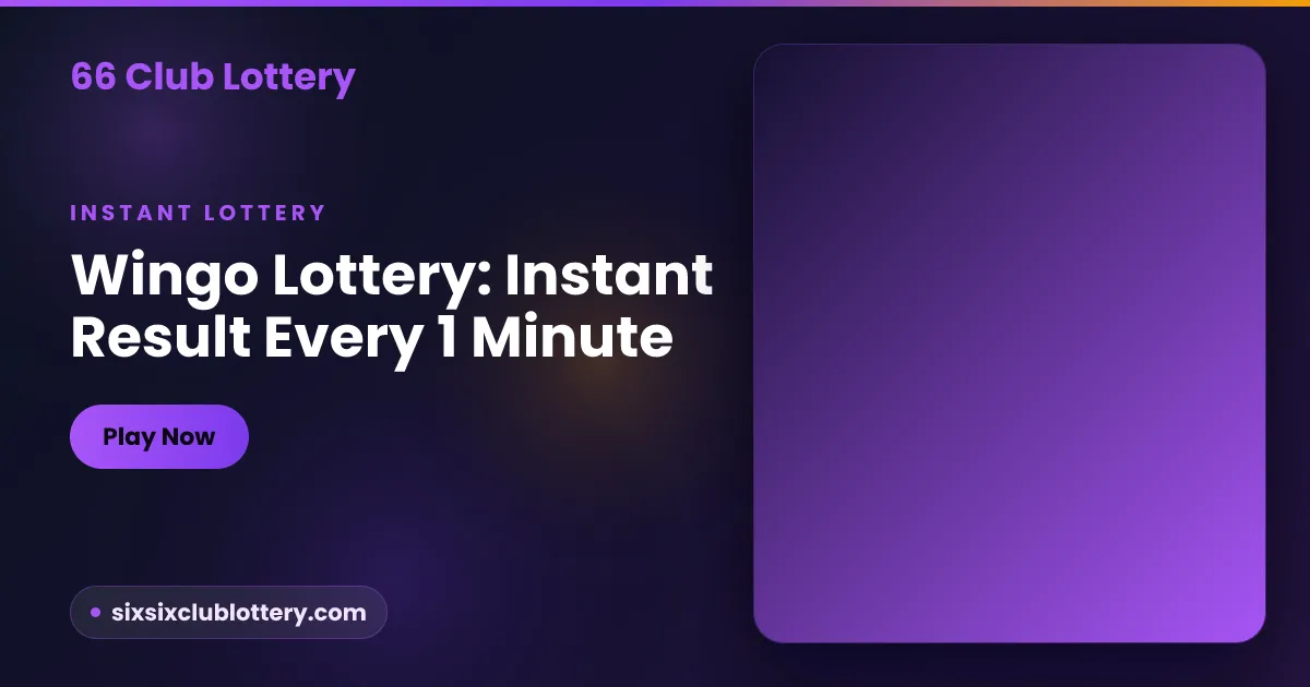 Instant per-minute Wingo lottery compared with a once-a-day state draw