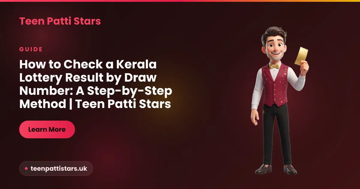 How to check a Kerala lottery result by draw number on the official results archive