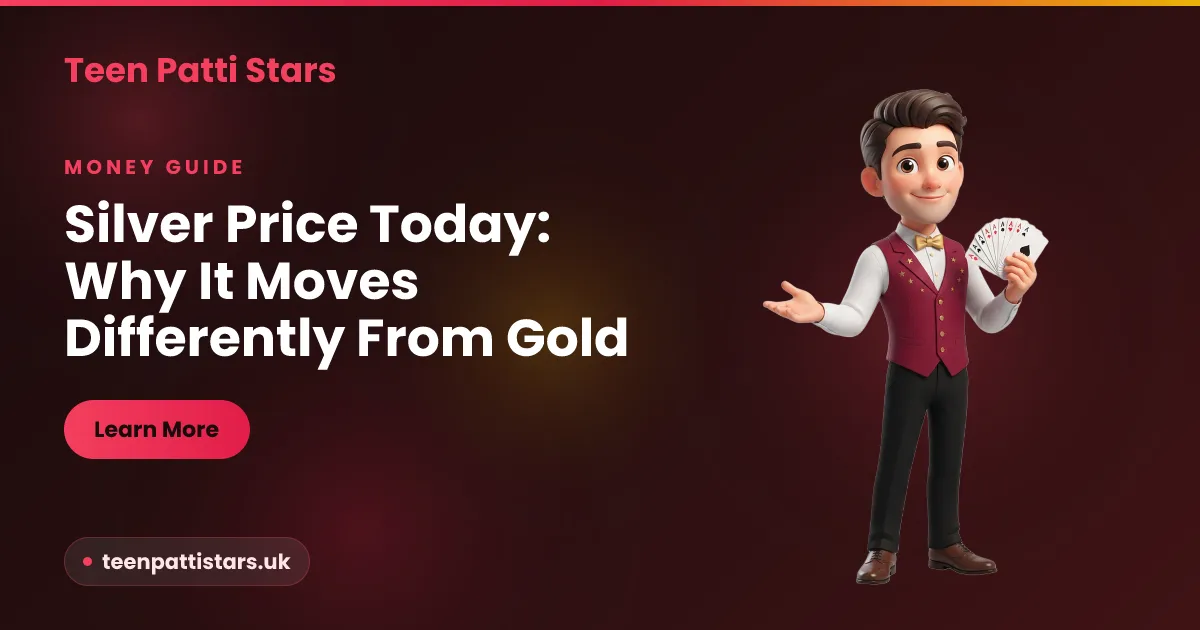 Silver price today in India — why silver moves differently from gold