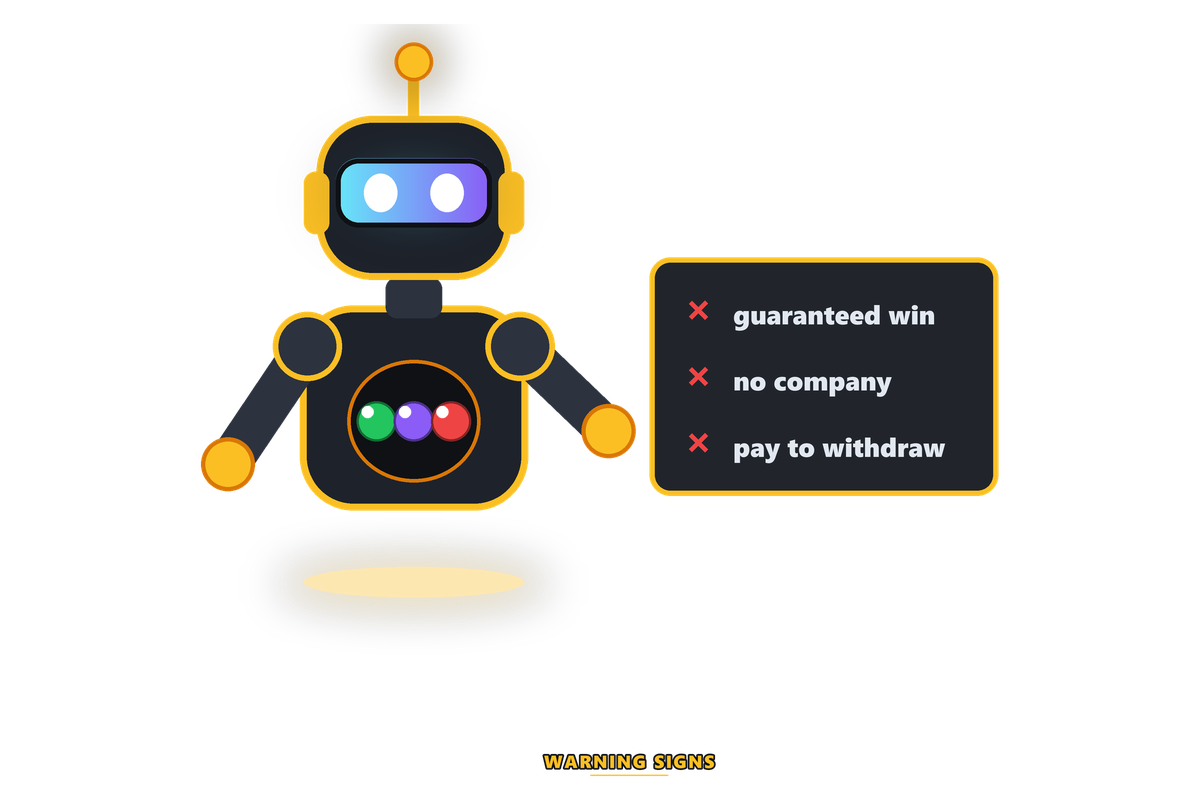 Checklist of colour prediction game warning signs including blocked withdrawals