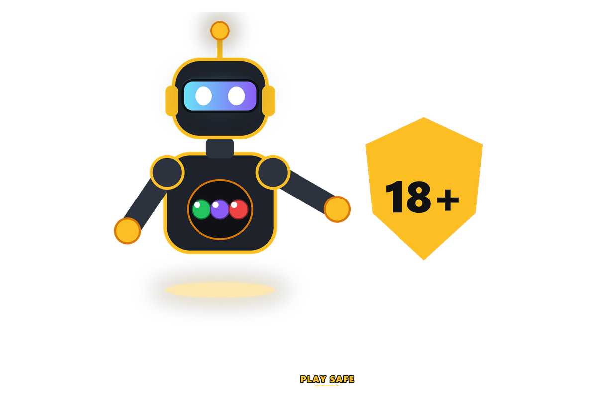 Tiranga Game mascot showing safe play reminders and the 18 plus age limit