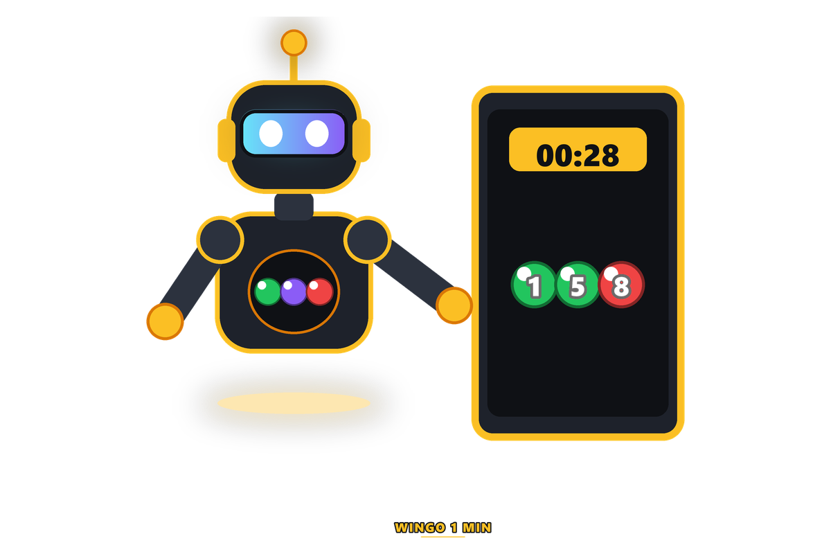 Tiranga Game mascot showing a Wingo prediction screen on a mobile phone