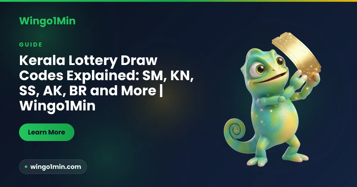 Reference chart matching Kerala lottery two-letter series codes to the day of the week each ticket is drawn