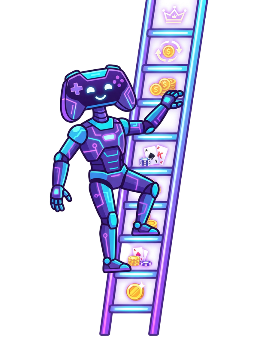 Illustration of Yono Games VIP tiers rising from entry level to top tier