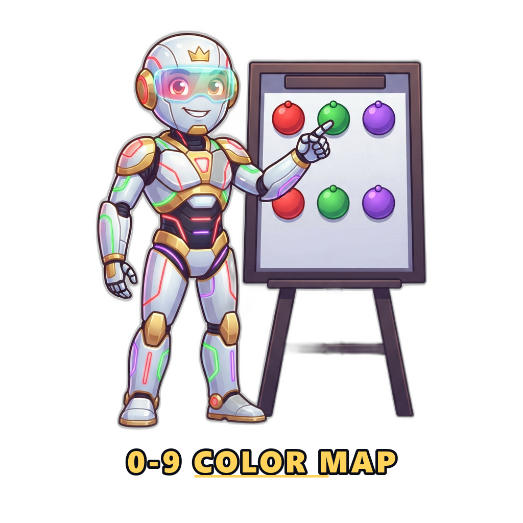 Wingo prediction number to color mapping